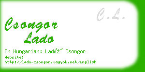 csongor lado business card